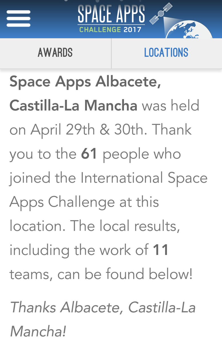 Space Apps Valencia tweet media