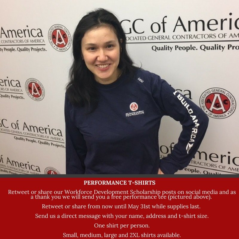 AGCFoundation's tweet image. Help us spread the word about our Workforce Development Scholarship.