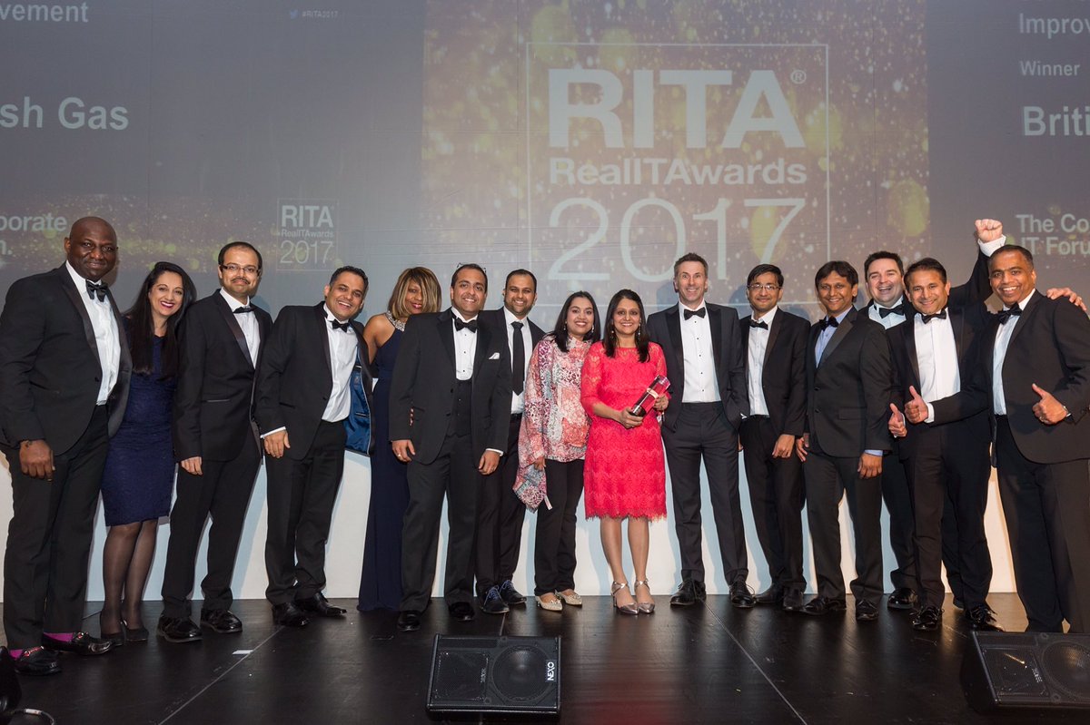 Avi_Seng's tweet photo. @Real_IT_Awards #RITA2017 @citf_tweet @BritishGas @centricaplc are overjoyed with the tremendous recognition - 4 big awards won!! https://t.co/D7s7kZmdI1