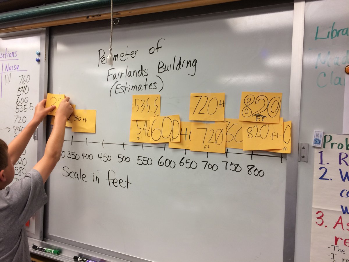 rebeccacpoon's tweet photo. Day 2 of perimeter &amp; line plot project for @eureka_math Grade 3 Module 7; link to lesson outline https://t.co/DH0UlYklh1 #elemmath #pusdedu https://t.co/NvLnkchnjG
