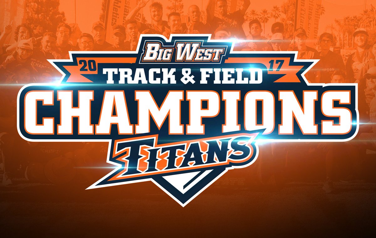 SoCalTrackTalk's tweet photo. Cal State Fullerton is Big West Champion 2017. "unbelievable," Elders said. 1st time in history CSUF wins. LB left SALTY! @CSUF_TitanTrack https://t.co/CBfUYLNxYD