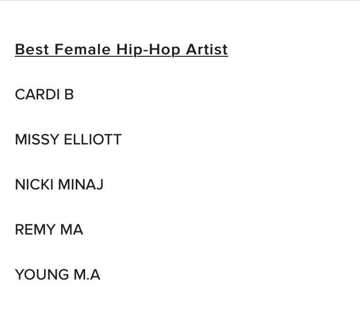 Let's go @MissyElliott bring this home 🙏🏾🙏🏾#betawards #nominations #bestfemale #hiphop 🙌🏾🙌🏾🙌🏾🙌🏾🙌🏾😫😫😫😫 #june25th  @ME_addicts @BETAwards