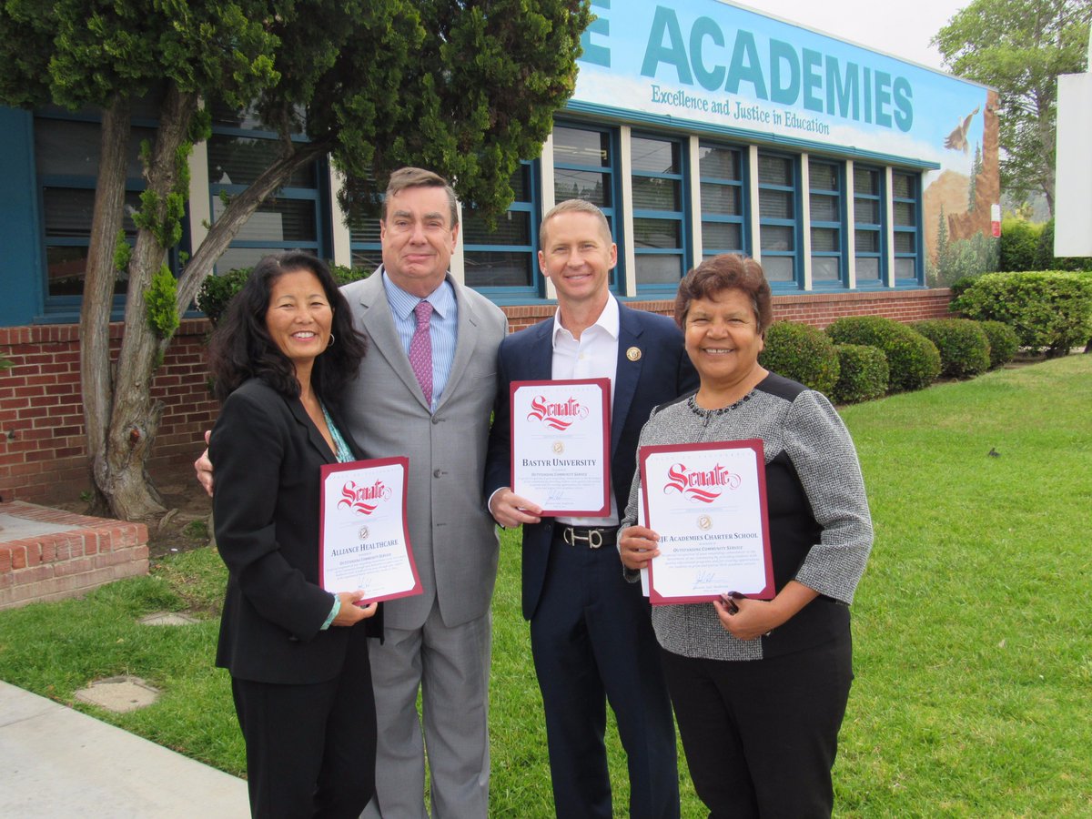 Thank you <a href="/AllianceHF/">Alliance Healthcare</a> <a href="/SenJoelAnderson/">Senator JoelAnderson</a> for supporting expansion of our EJE Academies free health clinic! #naturopathic #Bastyr