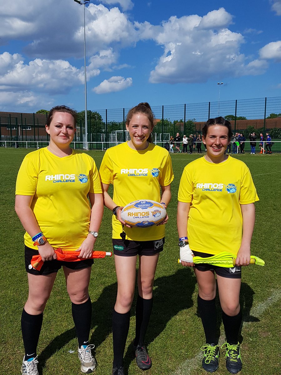 Well done to the female Match Officials who took charge of the U14s final at the <a href="/RhinosChallenge/">RhinosChallenge</a> <a href="/TheRFL/">Rugby Football League</a> <a href="/RugbyLeeds/">Leeds Rhinos Foundation</a>