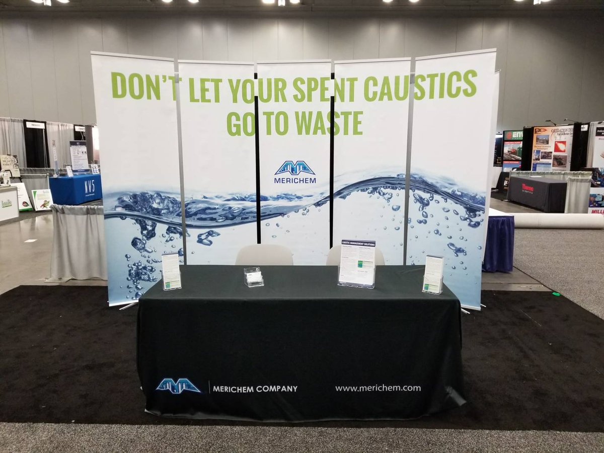 MerichemCompany's tweet photo. @MerichemCompany  getting setup at the TCEQ Conference.  #SpentCaustics #booth1441 https://t.co/tKPyS4IoYl
