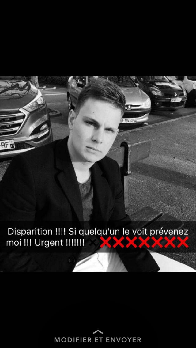 Tinakld's tweet photo. Disparition !!! Retwettez sil vous plait c'est mon Pote il a disparu. 🙏🏽 merci d'avance https://t.co/Wo1DIYIETm