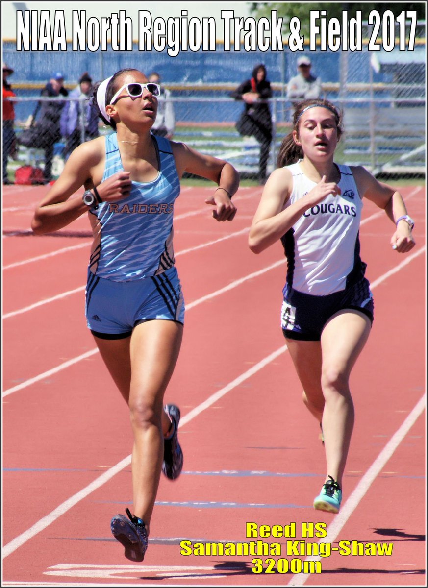 RenoBikeHikers's tweet photo. @reedraiders
@ReedBombSquad
NIAA North Region Track &amp; Field 2017
Reed HS Samantha King-Shaw wins 3200m with SSHS Alexis Melendrez in 2nd. https://t.co/1EoNIj1MVP