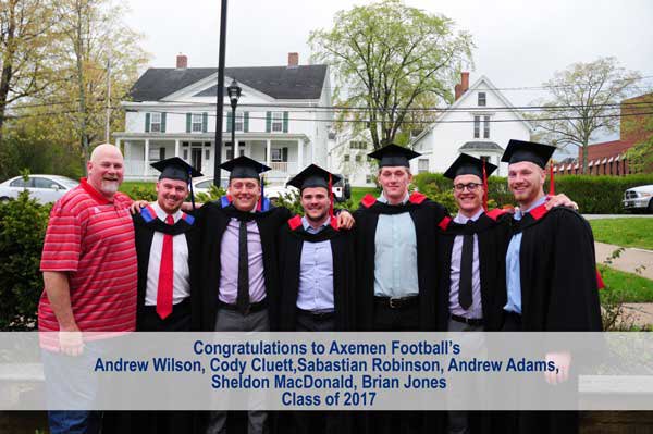 Congrats to the following <a href="/AcadiaFootball/">Acadia Football</a> Axemen seniors who graduated today <a href="/AcadiaU/">Acadia University</a>  #AcadiaPride