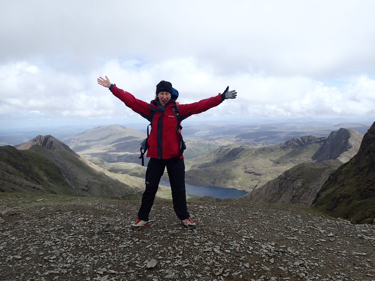 On top of Mount Snowdon. Climbed with 8 incredible companions. The entire experience was fabulous aside from today's thigh burn!