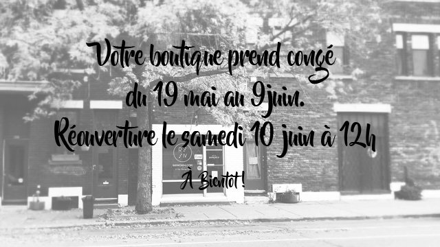 Raymond_IV_'s tweet photo. On part en congés! La boutique revient samedi 10 juin 12h ;)
À très vite <3 https://t.co/NxPA25UaFM