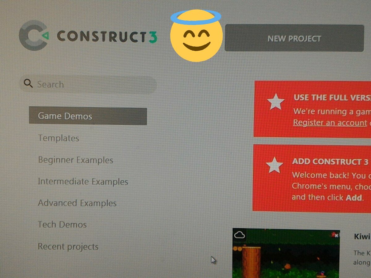 taibichakov's tweet photo. Вышел Construct 3 ожидается русская версия. Работает так же через браузер хром. Круто!!! https://t.co/aJxAv0O12w