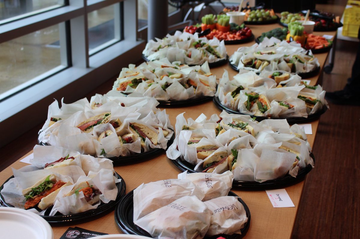Indigitization's tweet photo. Great lunch to kick off #Indigitization training week with @UBCFNEL #BCBreathofLife and delicious food from @SnBVancouver https://t.co/CcdFfOJnYh
