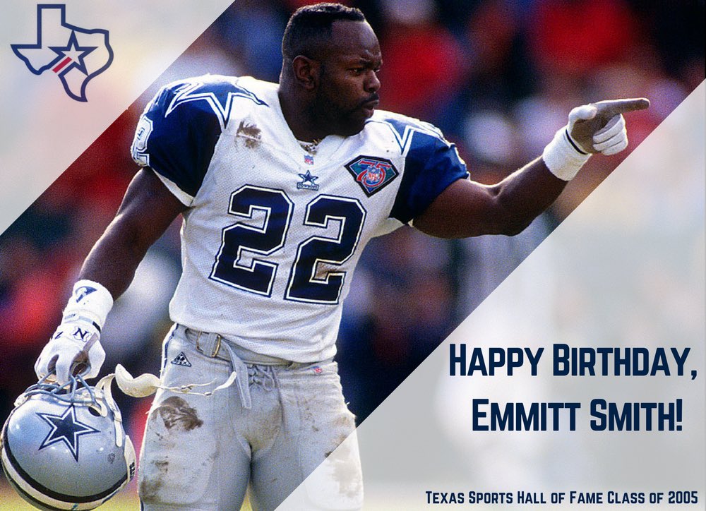 Happy Birthday to Texas Sports Hall of Famer Emmitt Smith!  
