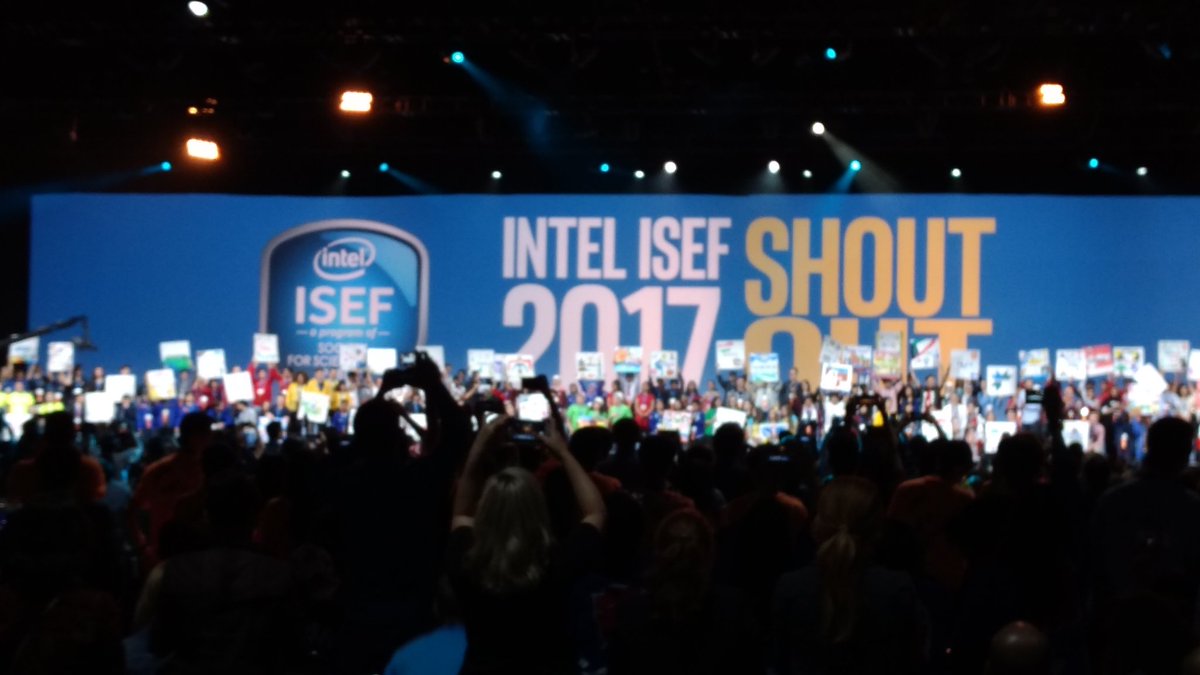 KliewerScience's tweet photo. 78 countries represented at the #IntelISEF #ISEF2017 https://t.co/CdVAnojlWC