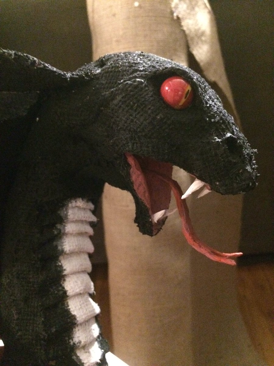 AaronNobess's tweet photo. Sneak peak at another #cryptskinproject #collectable #blackcobra #snake #snakes #handmade #HandmadeProject #handcrafted #burlapart https://t.co/Zk8Gjkt9fC