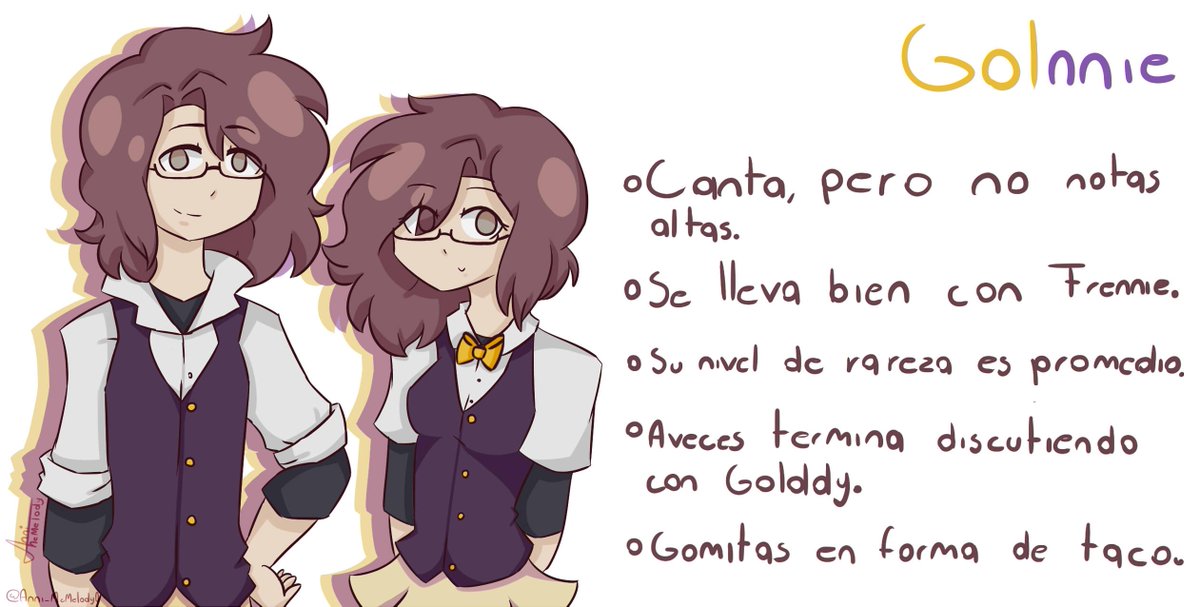 Anni_McMelody0's tweet photo. Y ya estando preparados. Salen nuevos chicos a la luz! Díganles hola!!
#FNAFHS #FNAFHSworlShipp #Golnnie https://t.co/68yMrkzsjH
