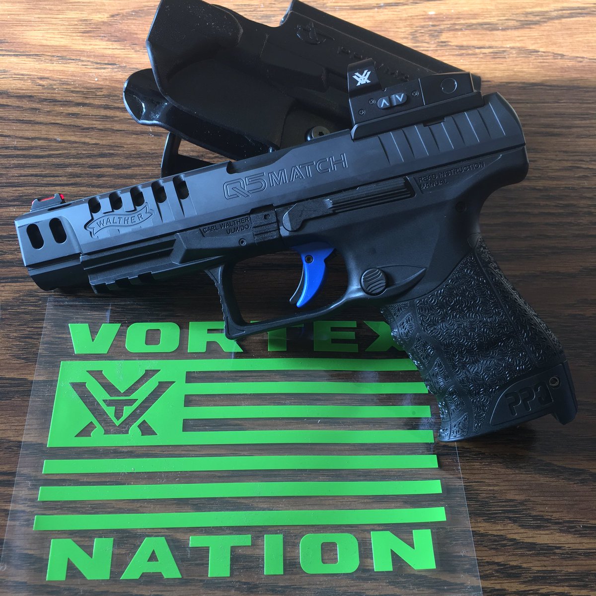 AlexQuiring128's tweet photo. New @VortexOptics Venom for my @WaltherFirearms Q5 Match!  #vortexnation #venom #6moa #waltherarms #comptac #steelchallenge https://t.co/ldYPGEv4nf