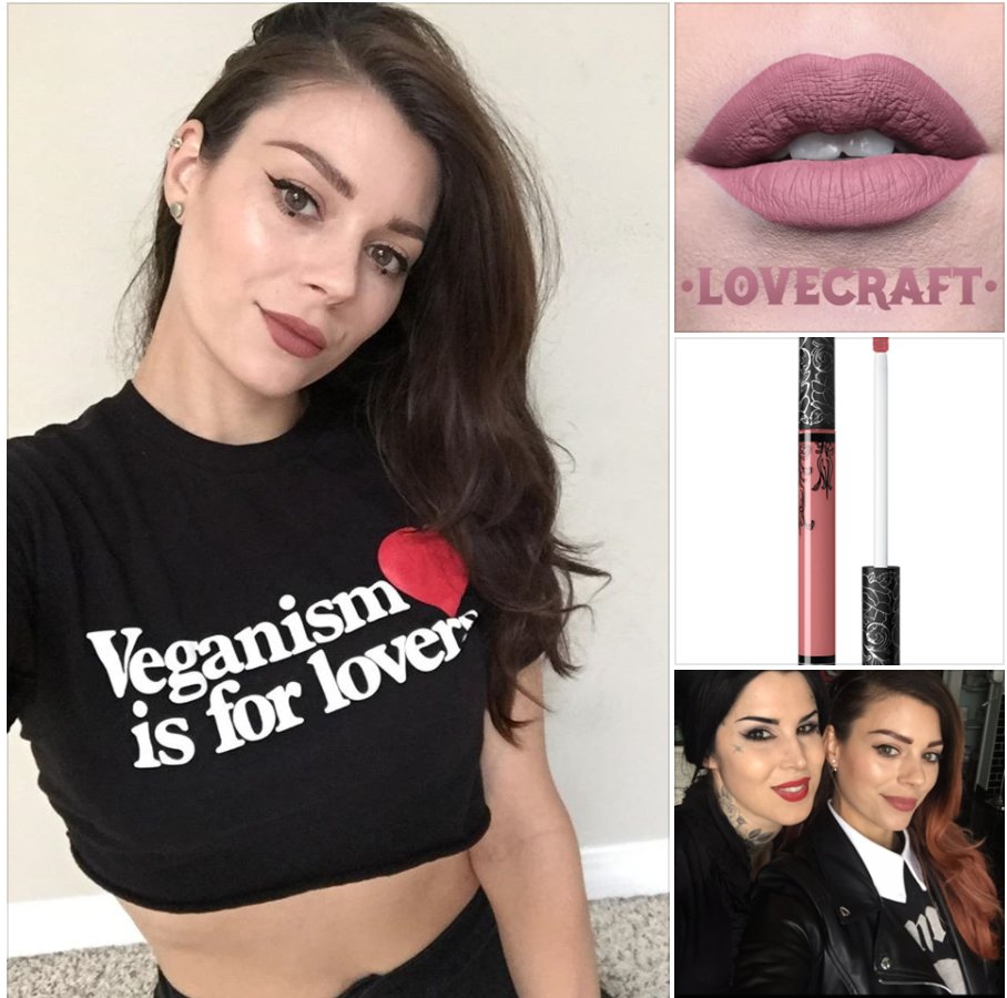 Teaming up with #vegan LA influencer <a href="/SkullySmith/">Skully Smith</a> guest curate fave for June/July box @KATVONDbeauty Everlasting Liquid Lipstick 💋 Lovecraft