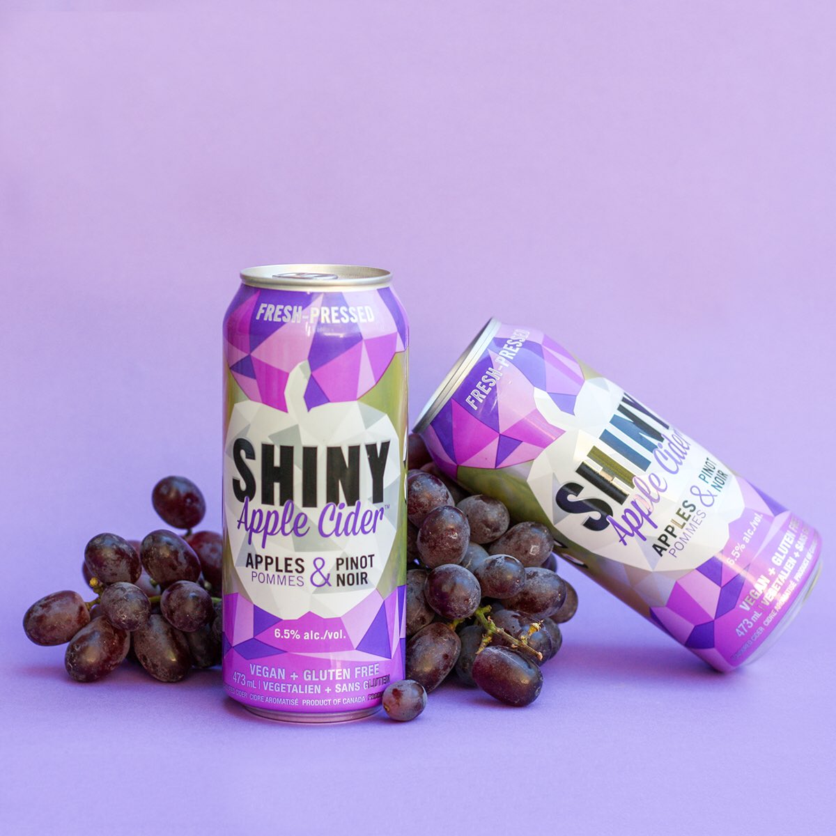 Pinot Noir &amp; cider? Wine not! Look for our new purple #PinotNoirCider tall cans, available as of this week at the <a href="/LCBO/">LCBO</a> #shinyapplecider