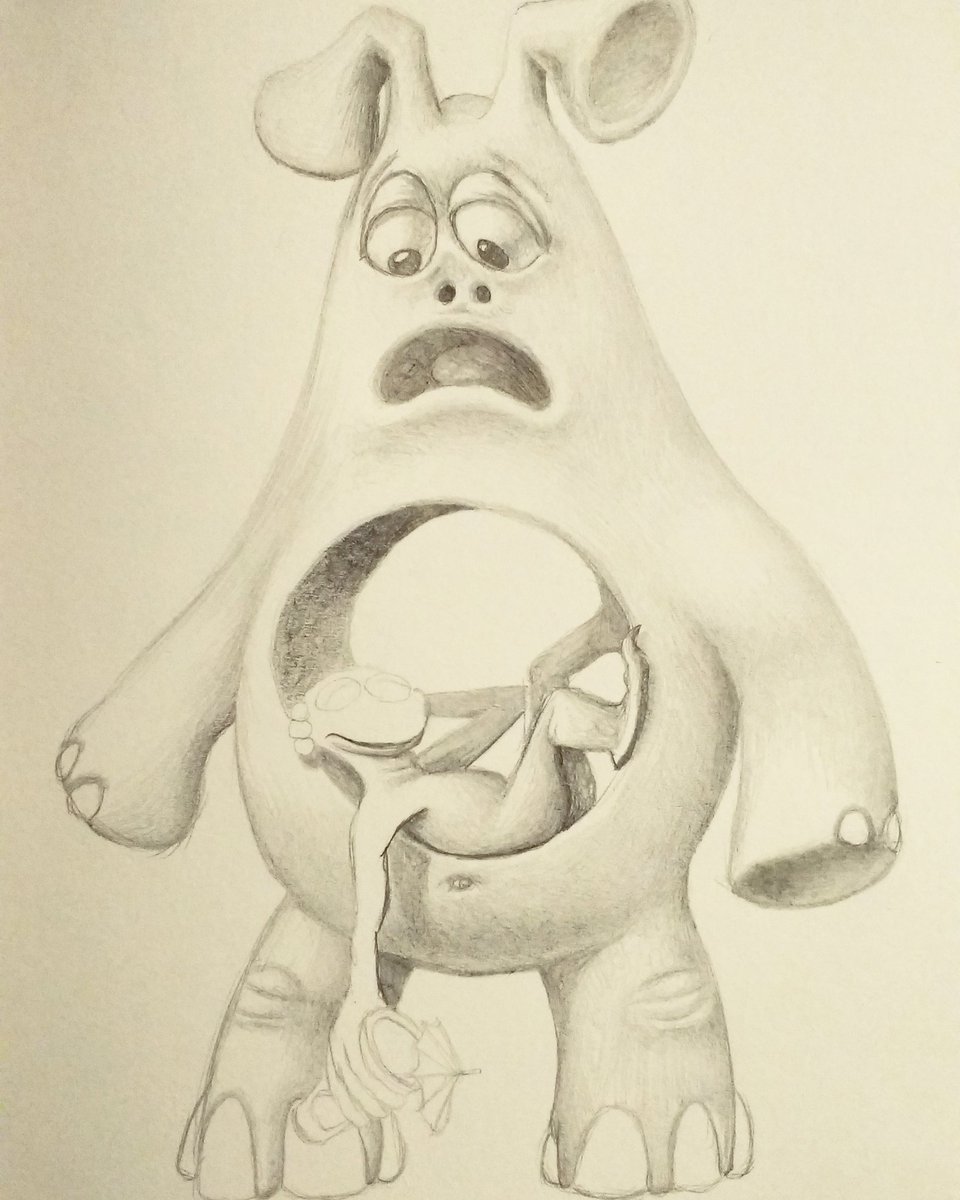 #wip work in progress 'Bad Gut Fauna' #pencil #surrealism #monster #sketch #art #drawing #strange #belly #hole #eatmorefiber #creepy #horror