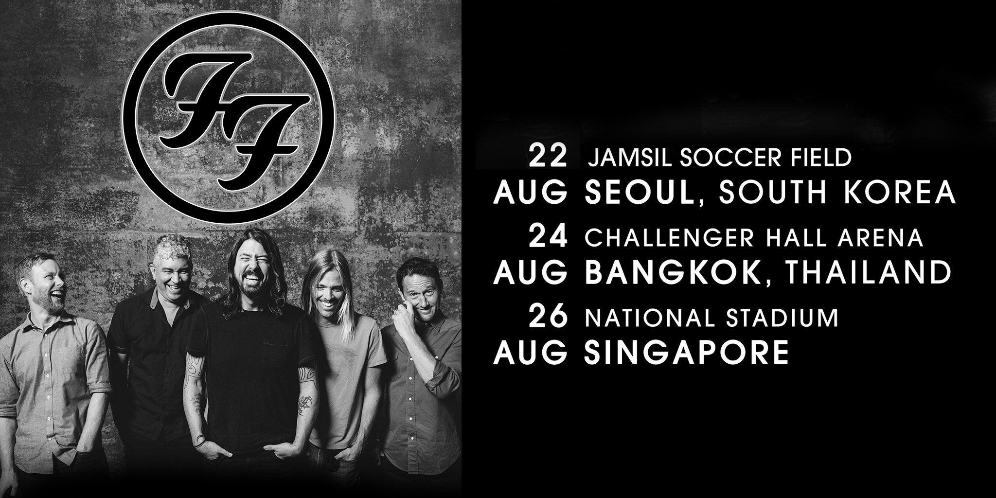 Foo Fighters on Twitter: "The Foos are coming to Asia this August! Sign
