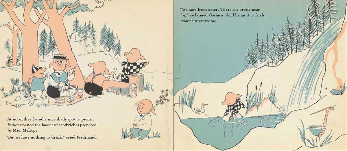 Early Art Direction inspiration for Bears: Tomi Ungerer, Peanuts, Olof Landström, Charles Adams.