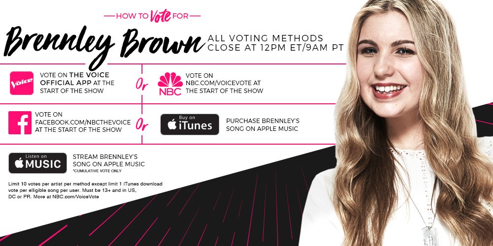 @BrennleyBrown Your performance was Phenomenal. You killed it   #GiddyUpGoGirl 👩‍🎤😍❤️ #VoiceTop8 #SudsInTheBucket  Go Vote for this cowgirl