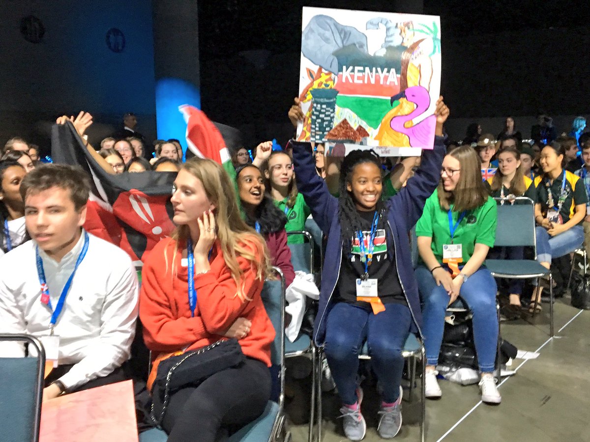Society4Science's tweet photo. We're loving the signs at the #INTELISEF opening ceremony! 🇹🇭 🇨🇴 🇰🇪 🇿🇼 #ScienceIsInternational https://t.co/5cfaLscRXj