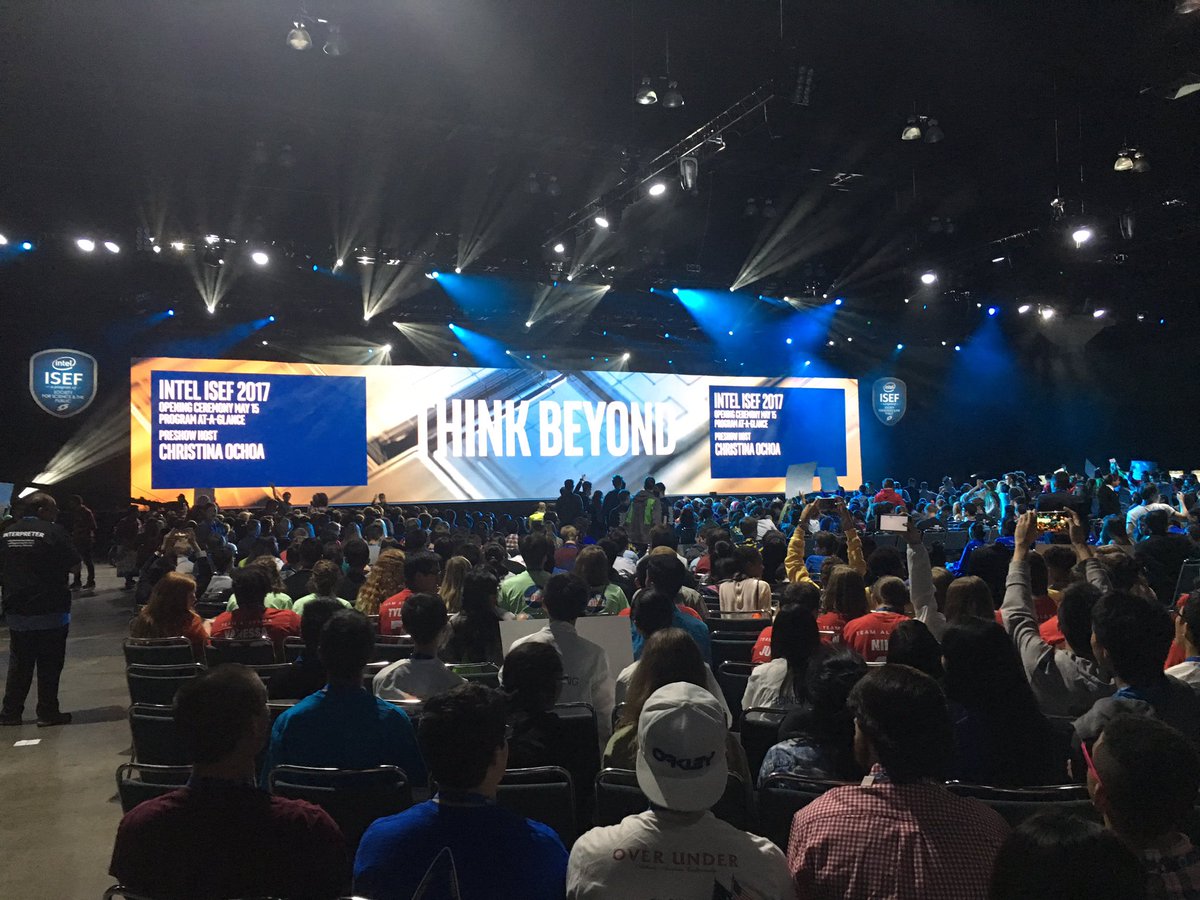 VroomanSTEM's tweet photo. Here we go!!! #INTELISEF https://t.co/Hu9T7LzOir