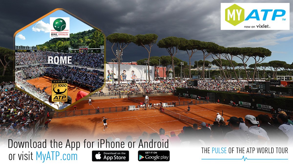 atptour's tweet photo. Follow the #ATPMasters1000 action from the @InteBNLdItalia this week on #MyATP! 🇮🇹 Sign up or log in now: https://t.co/DKXoEyKNYH https://t.co/kXeuT8Y5qe