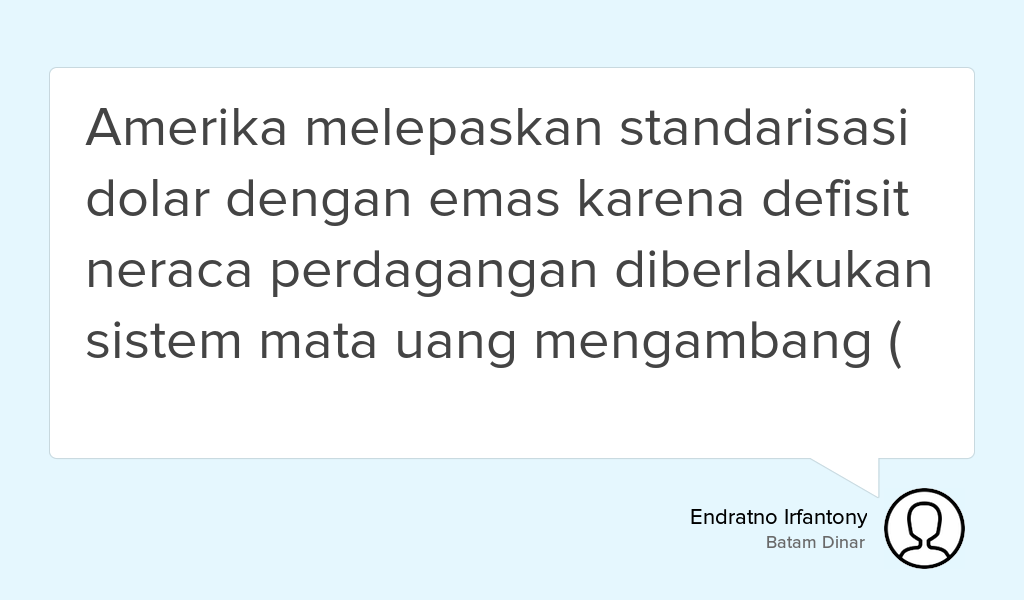 batamdinar's tweet photo. "Sistem Mata Uang dalam Ekonomi Kapitalisme adalah sebuah sistem rusak yang self destructive..." https://t.co/oT6MJut20y #Dinar #Emas https://t.co/m9la2uC0mj