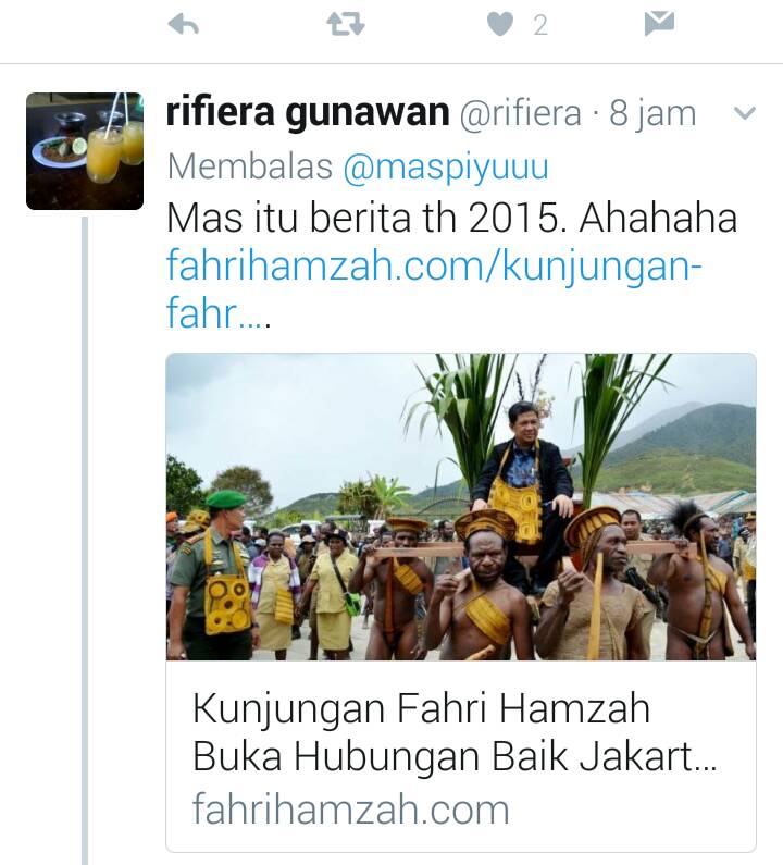 yayatsrirs's tweet photo. @acanknur @ruhutsitompul Thn 2015 itu mah cb sekarang fh kepapua bs dicincang tuh https://t.co/LrYruNpaLw