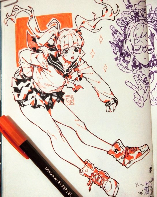 Page 10-11/168
Twintail girl and ramen-blowing vespa rider 