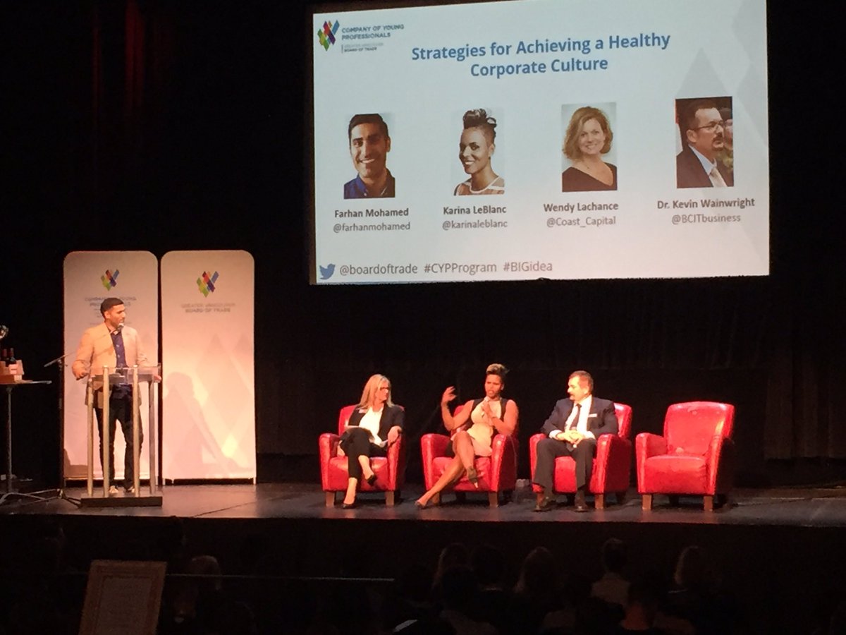 AustinNairn's tweet image. Great event @BoardofTrade #CYPProgram re Strategies to achieve a Healthy Corporate Culture. Congrats to all the #BIGIdea Videos!