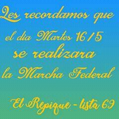 UNAJElRepique's tweet photo. Estan invitados a participar por la lucha de una educación publica de calidad, contra el ajuste.
#MarchaFederal #PorYParaLosEstudiantes https://t.co/mJnGJMEQxM