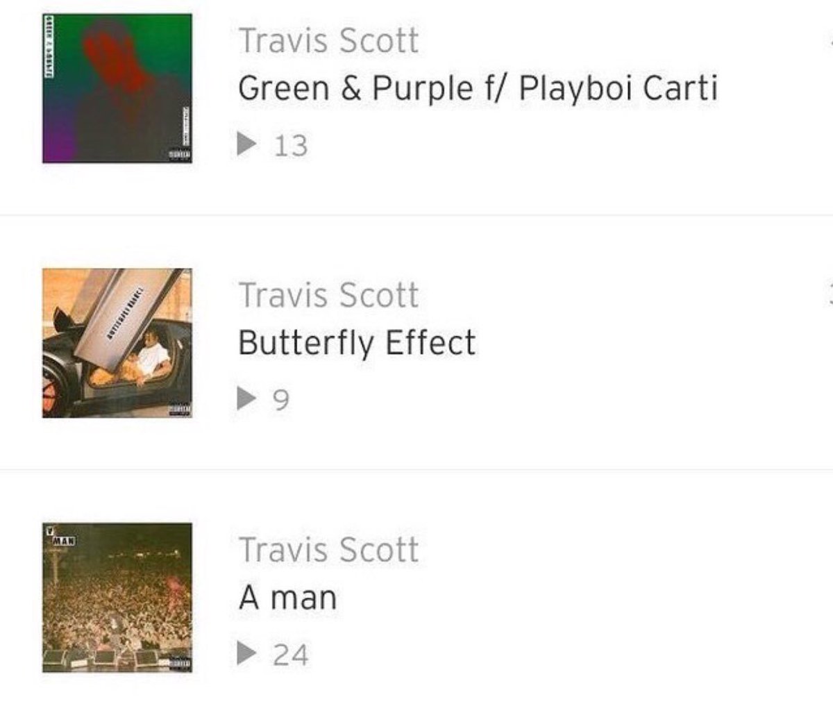 ftpflame's tweet photo. 7 Years Ago Today Travis Scott dropped 3 new songs on Soundcloud

- Green &amp; Purple feat. Playboi Carti
- Butterfly Effect
- A Man https://t.co/ZbRNTNWn2z