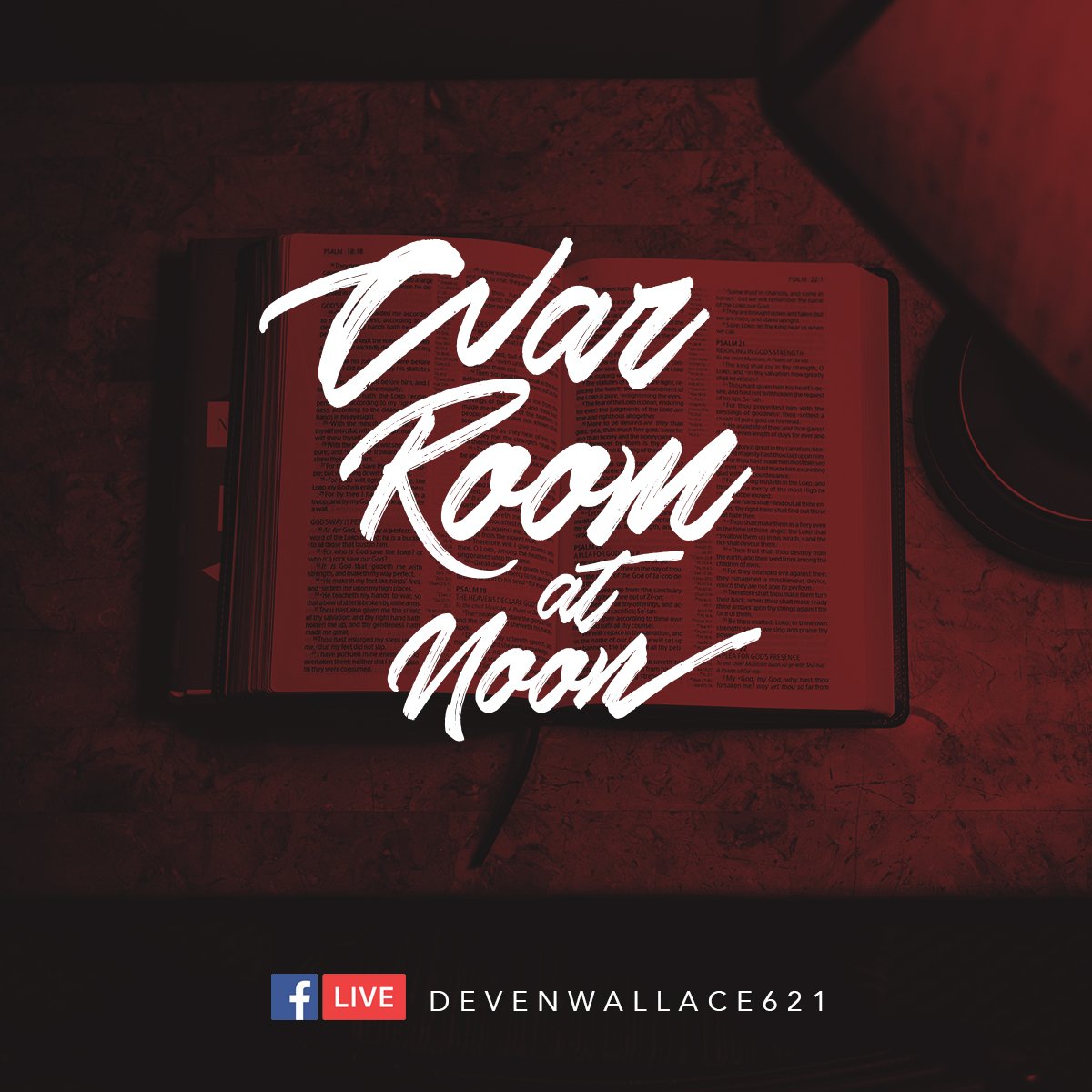 Mark your calendars and join me this Thursday, 12:00pm, e.s.t. Facebook live!