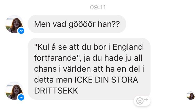 jennyholgersson's tweet photo. Vänners reaktioner när kille man dejtade för 2 år sedan och ej har pratat med sedan dess skriver är guld alltså https://t.co/VJeovDVXFk