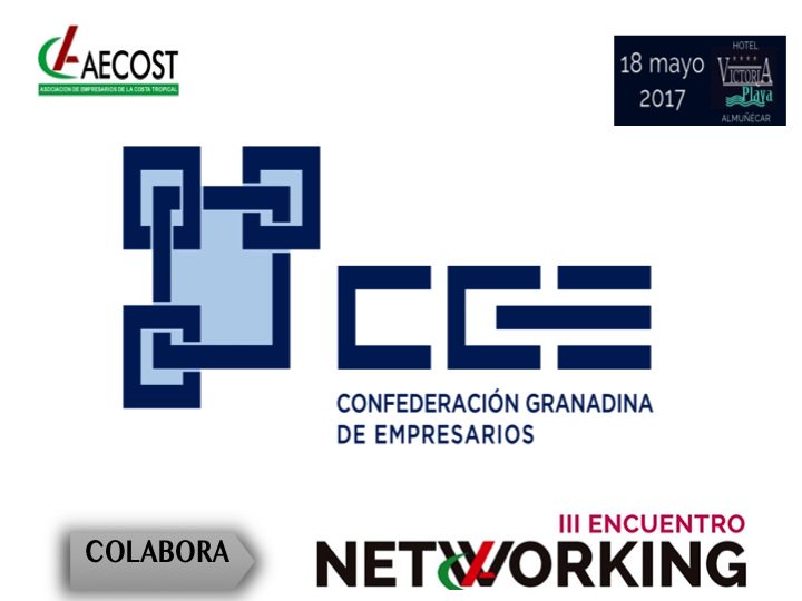 aecost's tweet photo. @CGE_Granada nos acompañará en el evento empresarial del año de la Costa Tropical #NetworkingAecost. El próximo 18 de mayo en #Almuñécar https://t.co/6xq0aBXkGY