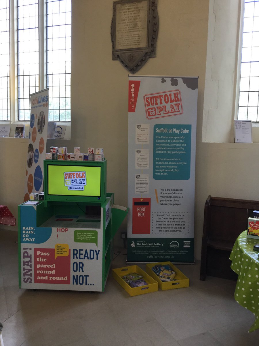 Suffolk_Artlink's tweet photo. Lovely to see the @suffolkatplay Cube on display @quayplace as part of #DementiaAwarenessWeek https://t.co/DpSPD8f8rk