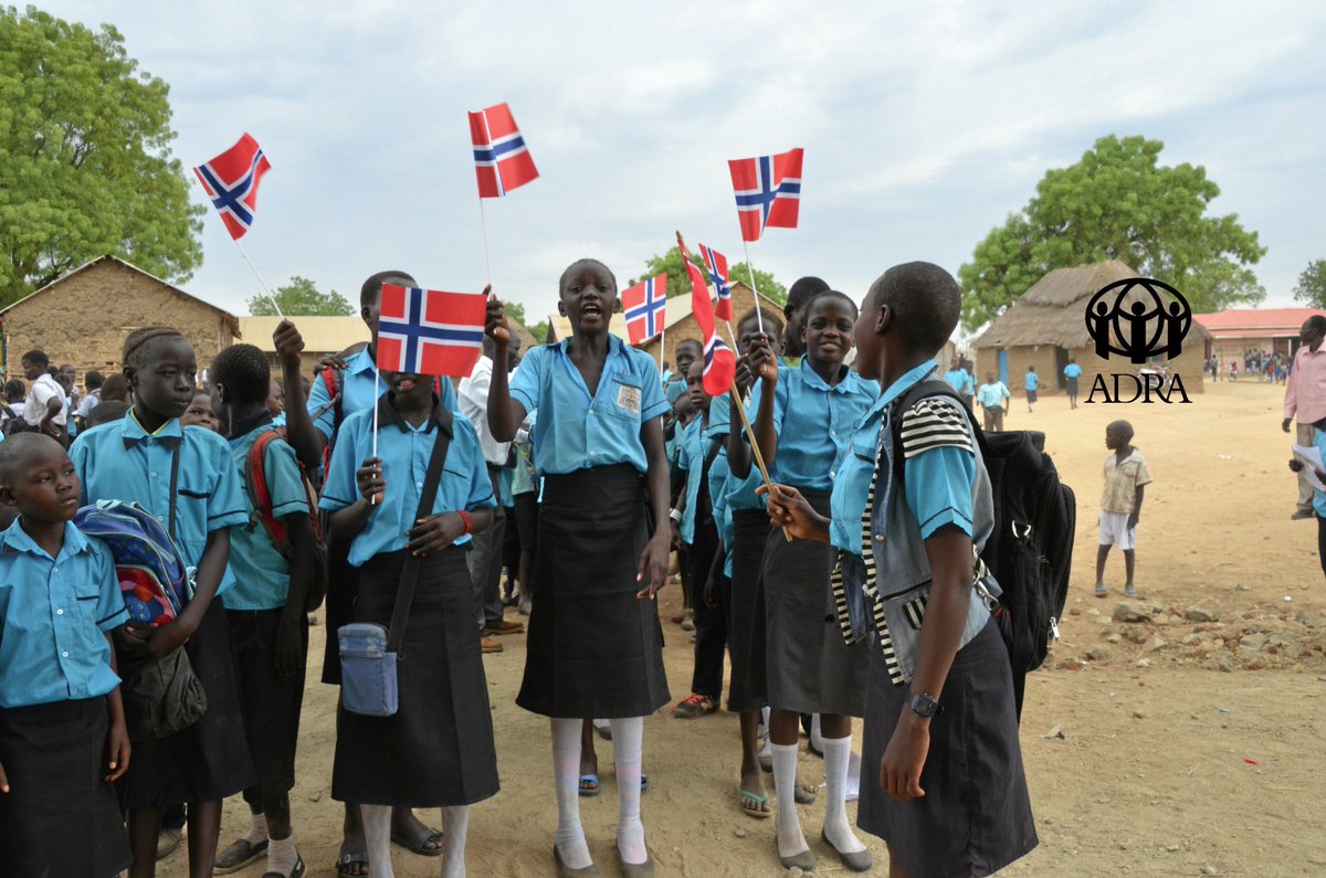 adranorway's tweet photo. Vi vet om noen som gleder seg enormt til 17. mai! 
#ADRA #SørSudan #17mai  #Norge #Norway #constitutionday #nasjonaldag https://t.co/m8uPKSXQgf
