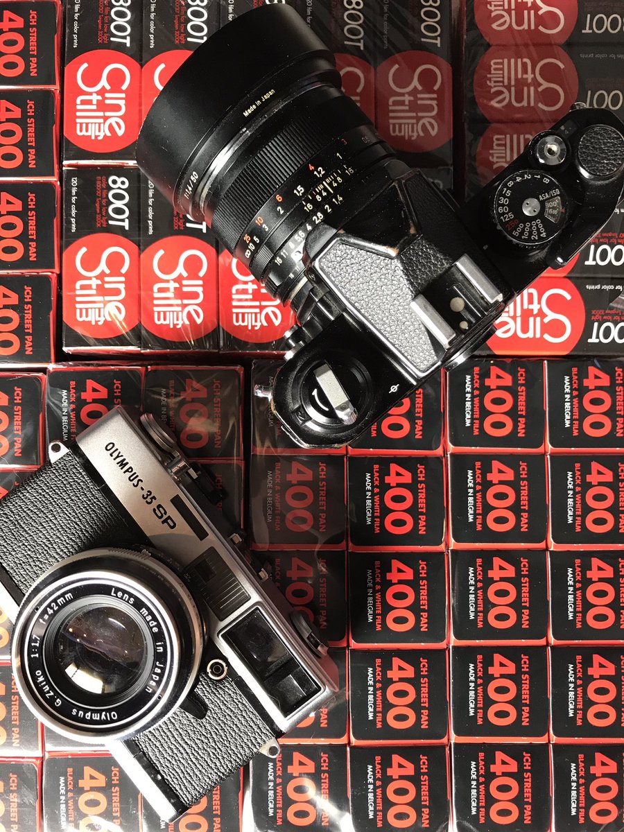 Barton_1972's tweet photo. They are finally here, time to load them up! #cinestill120 #japancamerahunter #nikonfm2 #olympus35 https://t.co/DbCFQg3uyR
