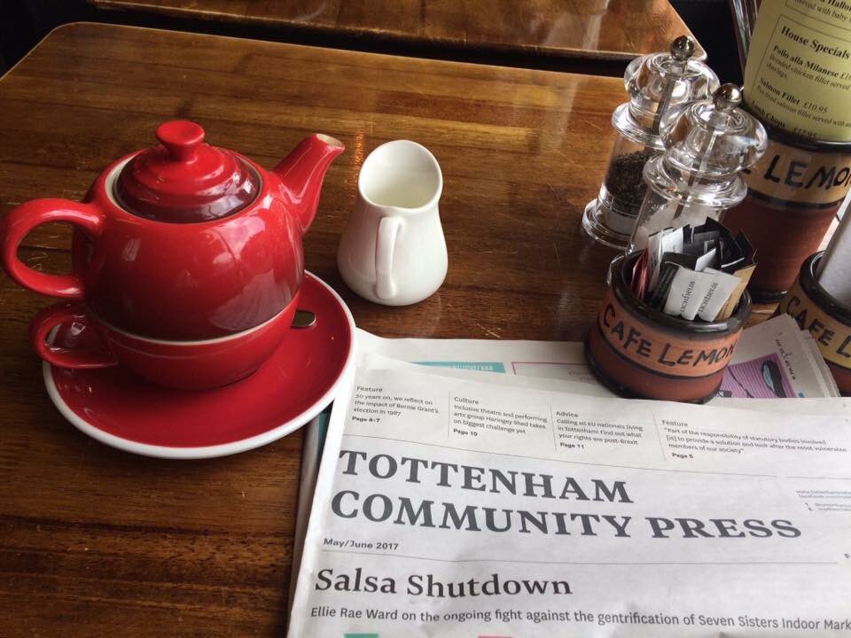 GoodMorning#Tottenham 
<a href="/TottenhamMarket/">Tottenham Market</a> 
<a href="/MarketTottenham/">Tottenham Green Market</a> 
<a href="/totterscollect/">Tottenham Collective</a> 
<a href="/TottenhamTCM/">Tottenham Traders' Partnership</a> 
<a href="/singtottenham/">Tottenham Singers</a> 
<a href="/_SeventhSister/">Seventhsister</a> 
<a href="/TottenhamChoir/">Tottenham Choir</a>