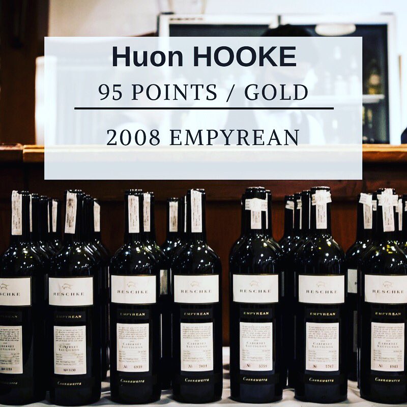 ReschkeWines's tweet photo. The current 2008 Empyrean Cabernet got a great review with @HuonHooke, giving us 95 points and 1st in a recent Cabernet tasting. #gold #wine https://t.co/PMbG3scXoO
