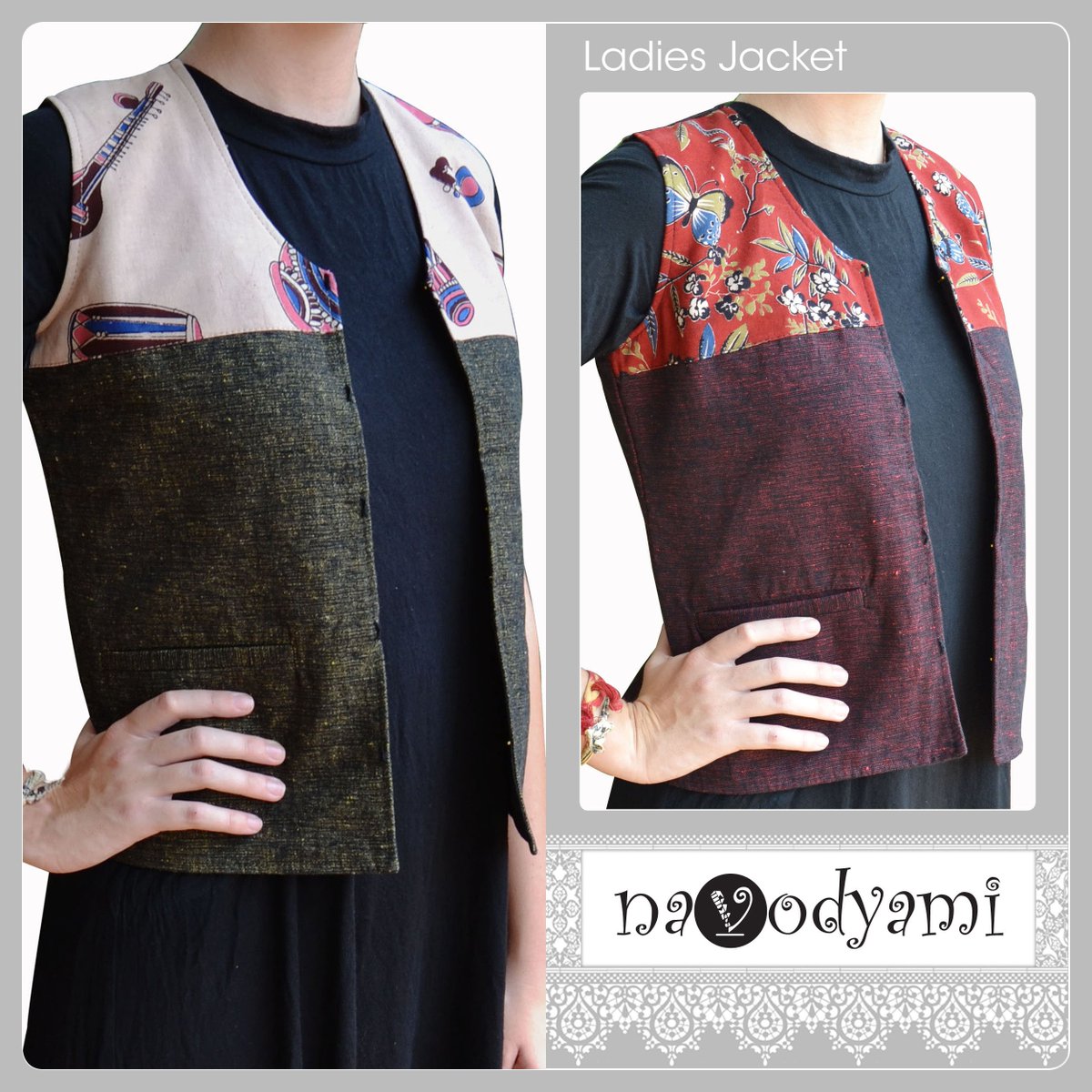 Navodyami's tweet photo. Buy off-beat block printed kalamkari jackets, Kalamkari Tops, Handmade Kasuti Saree &amp; Bags. https://t.co/64Am8lF8T9