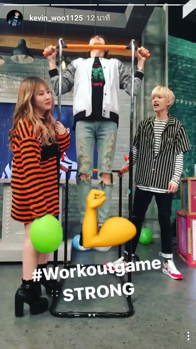 ukissthailand's tweet photo. [IG story] @Kevinwoo91 💪#Workoutgame STRONG
#KEVIN #케빈 #ケビン #우성현 #ウソンヒョン #ASC #KAEMIN https://t.co/6UkLvJ2ewx