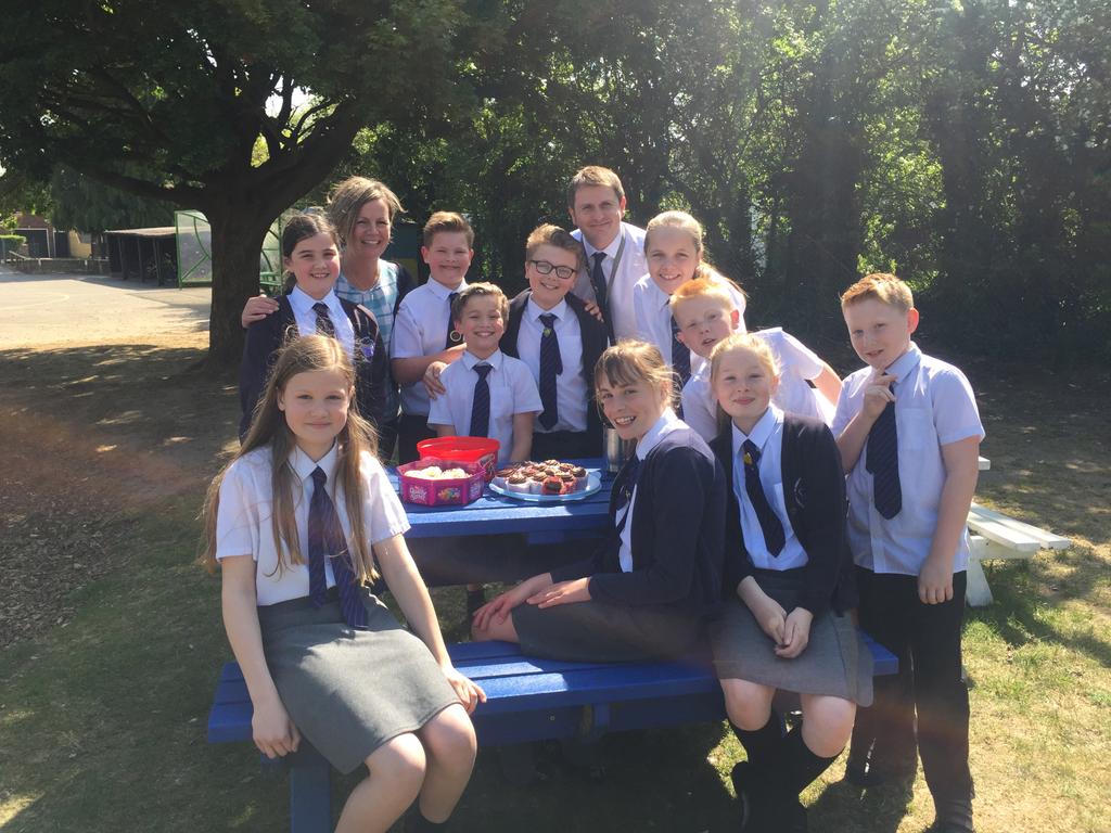 Year 6s enjoying the sunshine after SATs well done all @Reach2A <a href="/reach2trust/">REAch2 Academy Trust</a>