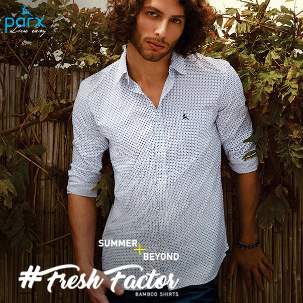 parxindia's tweet photo. Breeze through the sunny #Summer days in the #FreshFactor Bamboo shirts! In stores now! #SummerPlusBeyond https://t.co/GeunycI8Eq