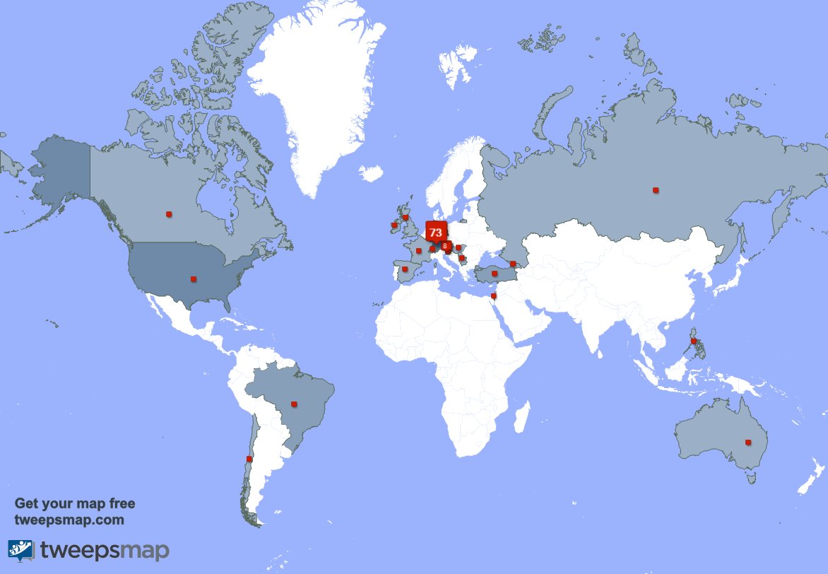 IcesplasherHD's tweet photo. My followers live in Germany (71%), Austria(8%)... Get your free map: https://t.co/gnjtzmsvqt https://t.co/i0AP8LDrYr