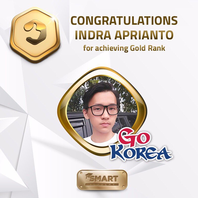 SmartInPays's tweet photo. SIP New Rank Continues
For achieving Gold Rank (Korea Trip Achiever) Mr. Indra Aprianto (Importir) #KoreaTripAchiever #SIPGold https://t.co/HLVEu00TiV